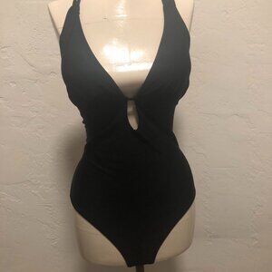 Black gorgeous one piece swim suit size M